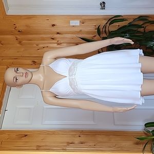 Lulus Good Grace White Lace Backless Dress